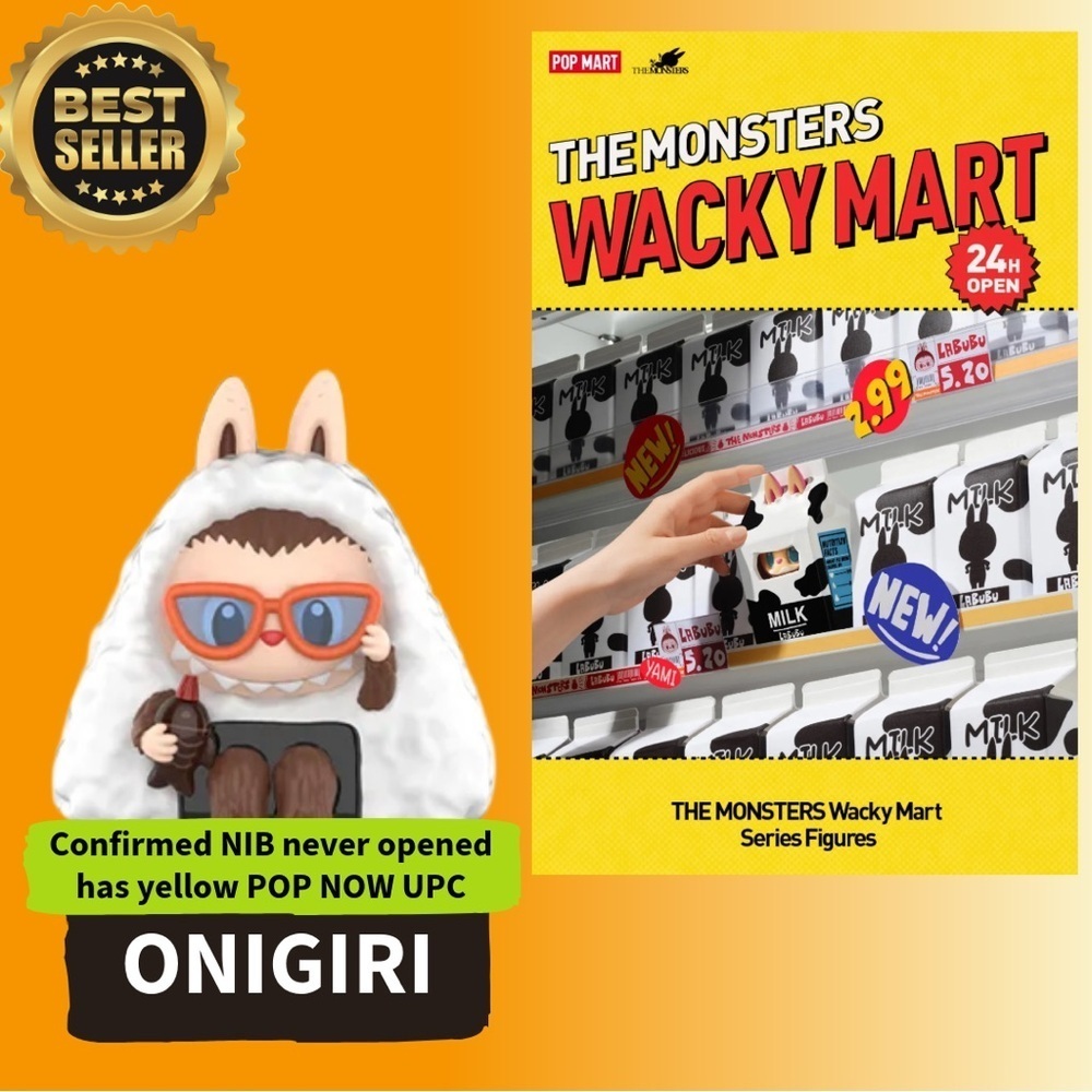 POP MART LABUBU Wacky Mart Onigiri Authentic NIB Collectible